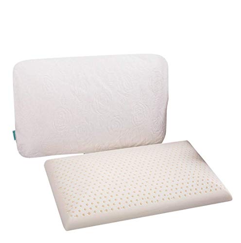 Do4u Slim Sleeper Natural Latex Foam Pillow Thin Low Profile