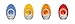 The Gro Company GRO-Egg Room Thermometer, White