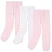 Luvable Friends Baby Girls' Nylon Tights, Pink, 0-9 Months US