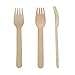 Perfect Stix Green Fork 158 Wooden Cutlery Forks 6