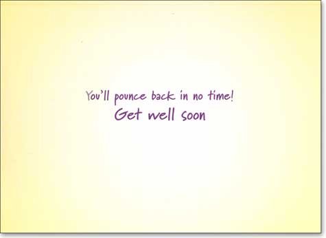 Cat in Traction Get Well Card