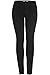 2LUV Women's Stretchy 5 Pocket Skinny Jeans Black 9