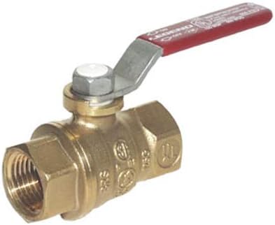 Legend Valve 101-014 Forged Brass Large Pattern Full Port Ball Valve, Cubic Ball, 1.5"x8.7"x3.4"
