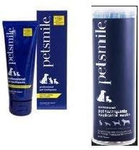 Petsmile Professional Dog Toothpaste - 2.5oz paste and Applicator swabs included- Combo Pack