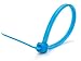 Secure 4 Inch Blue 18 lb Miniature Nylon Cable Tie - 100 Pack