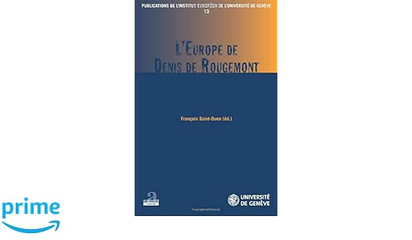 Leurope de denis de rougemont