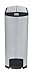 Rubbermaid Commercial Products Metal Slim Step On Kitchen Trash Can, 24-Gallon, Waste Basket with Lid, Hands-Free Garbage Can/Container for Home/Kitchen/Office/Restaurant