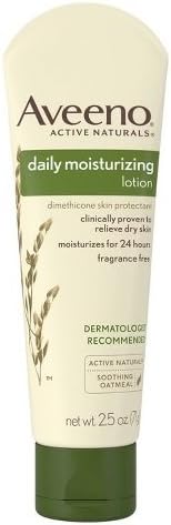Aveeno Daily Moisturizing Lotion, 2.5 oz Per Tube (3 Pack)