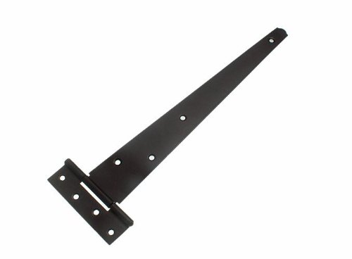 1 Pair of 14 INCH T TEE Door/GATE/SHED Strap Hinges Steel Black
