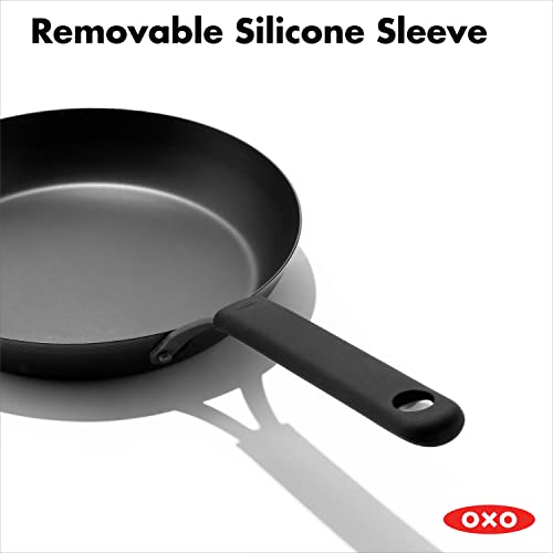 OXO Obsidian PreSeasoned Carbon Steel, 10" Frying Pan Skillet with
