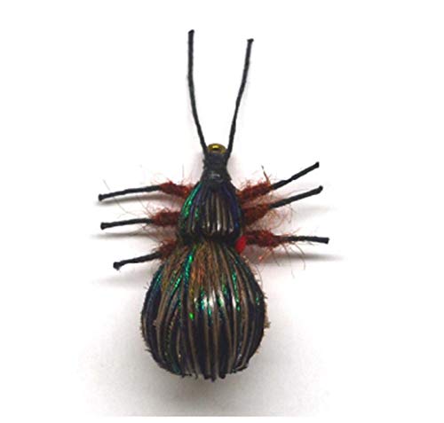 FISHIN ADDICT Beetle Bug realistic floating Jig Fly Fishing Lure handmade Beetle Juice 20mm