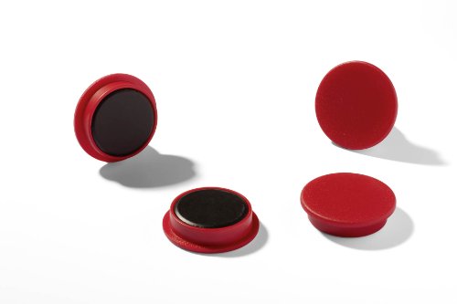 Durable 475503 Magnets in Industrial Packaging 37 mm 3000 p - Red (Pack of 20)