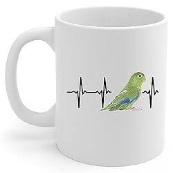 Green Pacific Parrotlet Heartbeat Lifeline Coffee