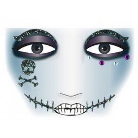 HERMA 15306 Face Art Sticker Pirate Face Sticker Glitter Sticker for Carnival, Halloween, Dermatologically Tested โ image 1