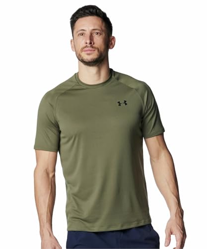 [アンダーアーマー] UA Tech 2.0 SS Tee Marine OD Green 2XL