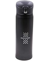 Disen Stainless Water Bottle Flip Top, Thermal Bottles Wide Mouth, Double Walled Vacuum Insulated Bottles,Women Men Travel Flask One Hand Open Keep Cold 24 Hrs/Hot 12 Hrs 17 Oz (Gray)