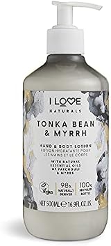 I LOVE Tonka Bean Myrrh Hand Body Lotion Shea Butter Patchouli 500ml view 1