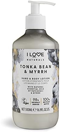 I LOVE Tonka Bean Myrrh Hand Body Lotion Shea Butter Patchouli 500ml