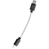 SHANLING L3 5 inch Audio Cable/USB C to C HiFi Sound Adaptor for UA Headphone Amp,24AWG Silver Foil-Shielded Audio Cable for DAC,Nylon Braided,Tangle Free,Bend-Proof
