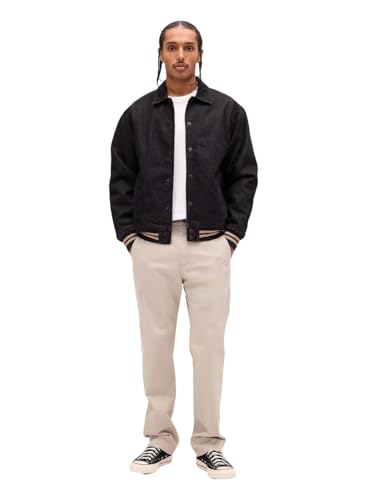 GAP Mens Relaxed Straight Heavyweight Twill Pant Cobblestone 38x32
