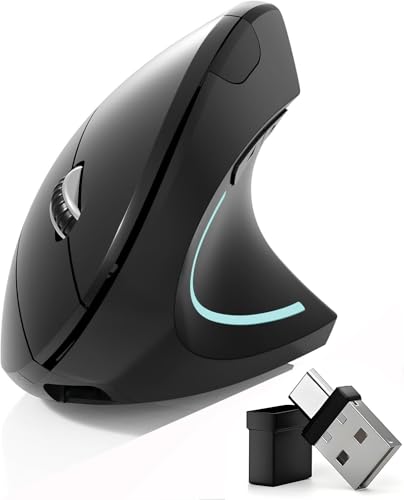 Rechargeable Wireless Ergonomic Vertical Mouse
