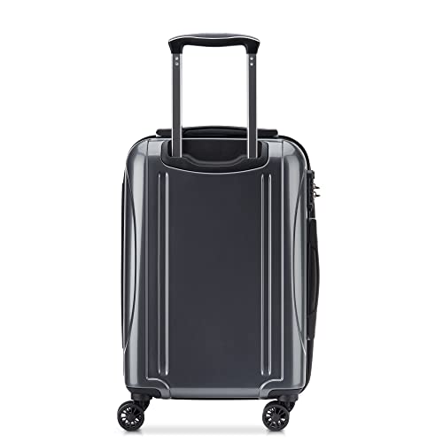 DELSEY Paris Helium Aero Hardside Expandable Luggage with Spinner Wheels, Titanium, CarryOn 19