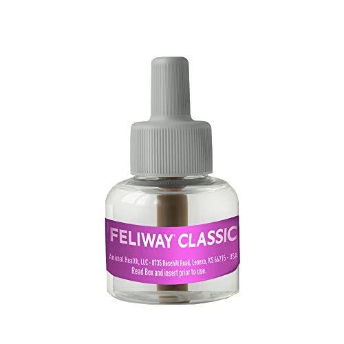 FELIWAY® CLASSIC 30 DAY CAT CALMING REFILL FOR PHEROMONE DIFFUSER, 48ML – HELPS REDUCE COMMON SIGNS OF STRESS IN CATS & KITTENS, ENHANCED CALMING