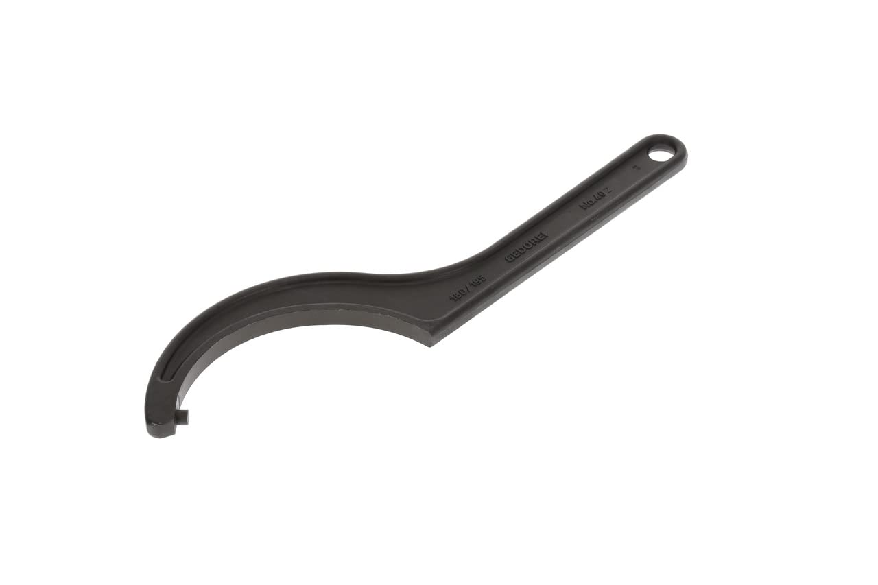 GEDORE Hook spanner with pin, for Capstan nuts, AF 180-195 mm, Tip dia. 8 mm, Ratchet spanner, 40 Z 180-195