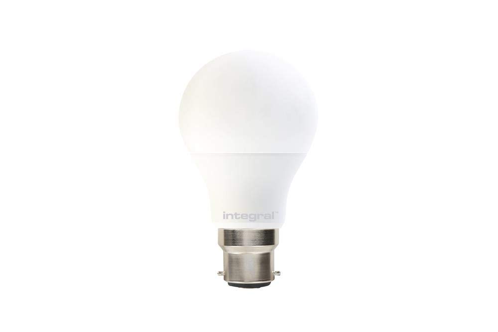 Integral led Light Bulb, B22D, 9.5 W, GLS
