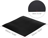 PATIKIL Black Rubber Anti Vibration Pads 20x20x0.12 Inch for HVAC Washing Dryer view 2