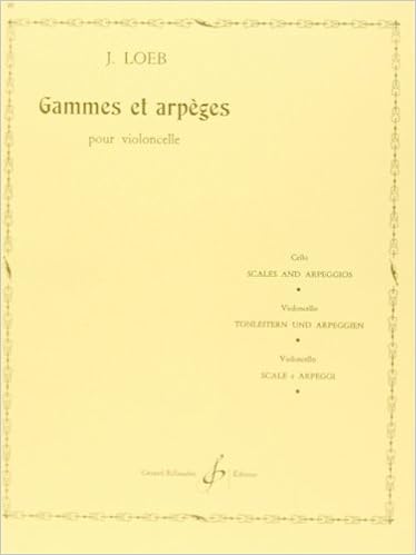 Loeb Cello Scales And Arpeggios Etudes Loeb J 9990050759229 Amazon Com Books