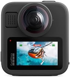 MAX2 - Action camera tradizionale + impermeabile a 360° con touch screen, video sferici 8K, foto a 360° da 29 MP, lenti facilmente sostituibili, stabilizzazione HyperSmooth, 6 microfoni