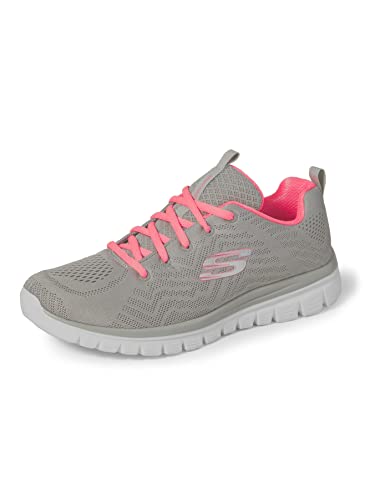 Skechers Graceful-Get Connected, Sneaker Donna, Grigio (Grey/Coral), 37 EU  | Prezzo.it