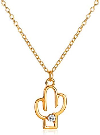 NancyMissY パーソナリティサボテンネックレスクリエイティブプラントペンダント女性ペンダントファッションネックレスバレンタインデーギフト