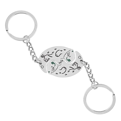 Ouligay Couple Keychain Otter Matching Keychain for Boyfriend Cute
