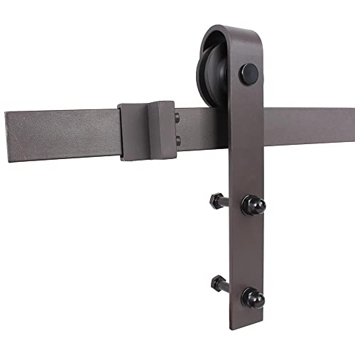 46 in. x 84 in. Distressed Mid-Bar Series Espresso