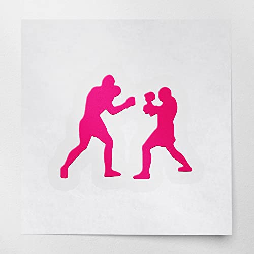 Transparent Decal Stickers of Boxers Boxing
