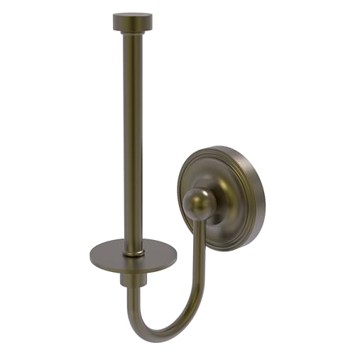 Allied Brass R-24U-ABR Regal Collection Upright Toilet Tissue Holder, Antique Brass