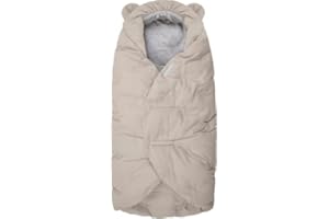 7 A.M. 7AM Enfant Baby Car Seat - Nido Quilted Baby carier Cover, Hooded Soft Plush Lining, Stroller | (Brush, Small 0-6M)