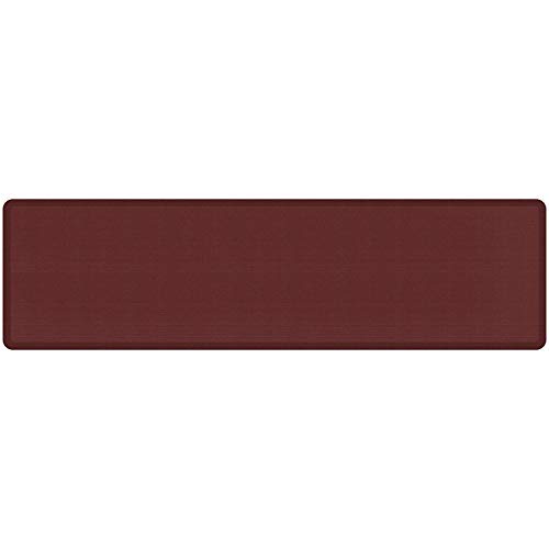NewLife by GelPro Decorative Foam Floor Mat, 30" x 108", Grasscloth Crimson Pricepulse