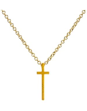 Have Faith Long Cross Gold Dipped Boxed 16