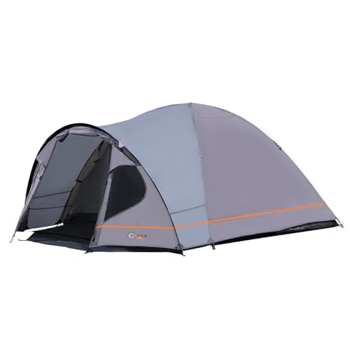 Portal Zelt 3-4 Perosonen Camping wasserdicht 4000mm Kuppelzelt mit Vorzelt Familienzelt Festivalzelt für Camping Reise Trekking Garten
