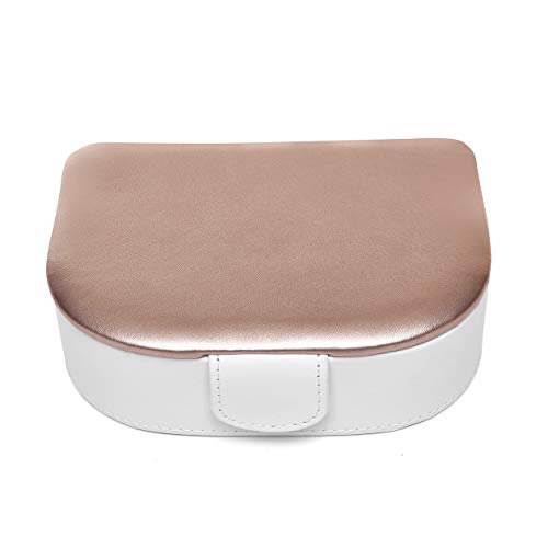 aeepd Jewellery Box Organizer Travel PU Leather Portable Storage Case for Rings, Earring, Necklaces- Great Gift for Girl Women