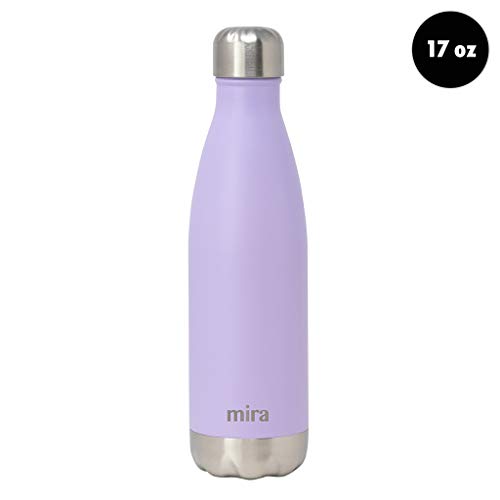 MIRA 17 Oz Stainless Steel Vacuum Insulated Water Bottle Double Walled Cola Shape Thermos 24