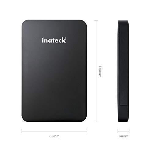 Inateck USB 3.0 External Hard Drive Enclosure Case Fit 9.5mm 7mm 2.5