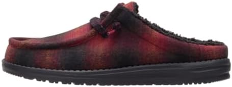 Amazon.com | HEYDUDE Wally Slip Sherpa Black Size 9, Men display picture 1