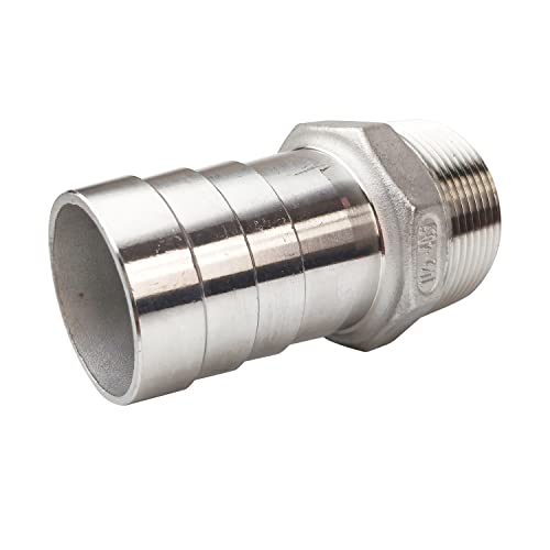 LOZOME 11/2" Male Thread to OD 40mm Barb Hose Pipe Fitting Tail