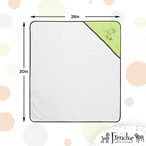 Frenchie Mini Couture, Hooded Bath Towels for Babies, 80 Cotton/20