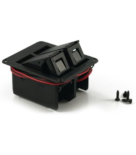 Musiclily Pro CNC Acryl Routing-Vorlage – Für Dual-Battery-Boxen Im Gitarrenbau, 10 Mm Dick, Mit Mittellinien