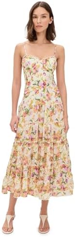 ASTR the Label Women's Blythe Dress, Green Rust Floral, L at Amazon Women's  Clothing store